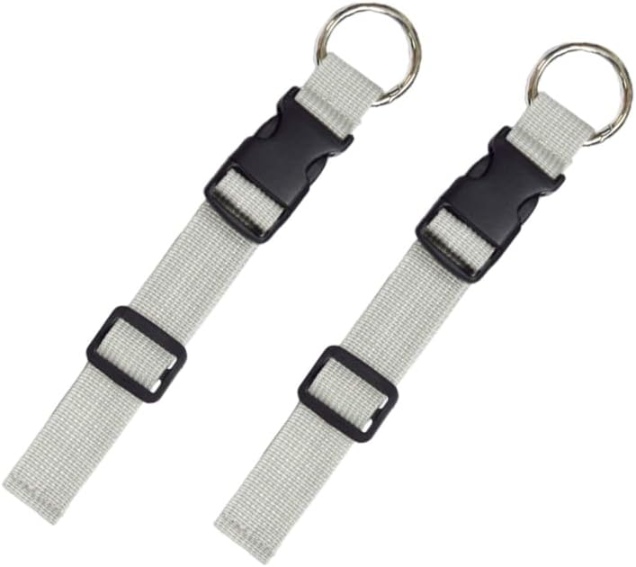 Yopolaz 2 Pack Add a Bag Luggage Straps - Adjustable Suitcase Belts Travel Accessories - Jacket Gripper Arm Saver Easy to Carry Your Extra Bags (Grey) - Image 1